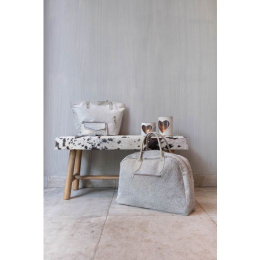 travelbag cow grey 50x35x15cm (bos taurus taurus)