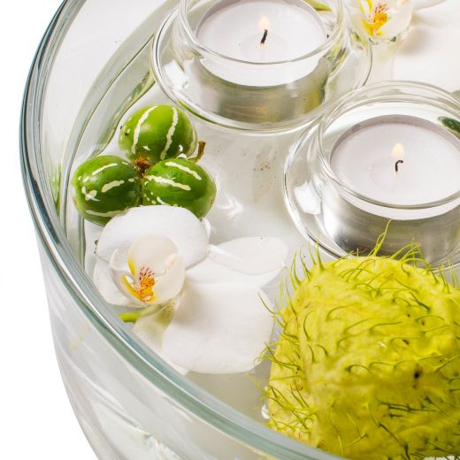 Floating Tealightholder small h4,5 d6,5 cm