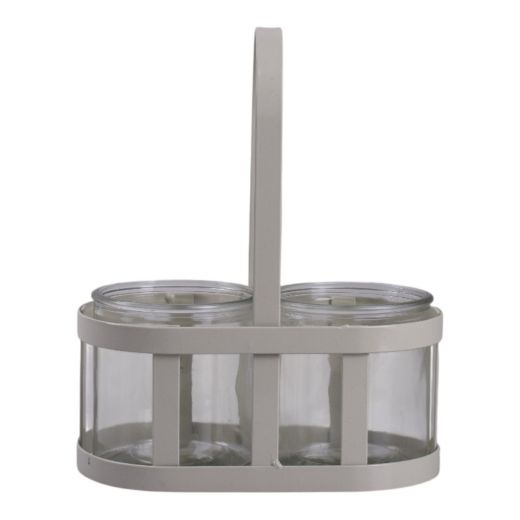 Metal rack “roast” beige with cylinder 21x12