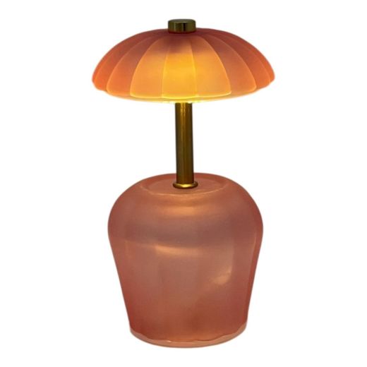 Table lamp rosalie amber h16 d9.5cm