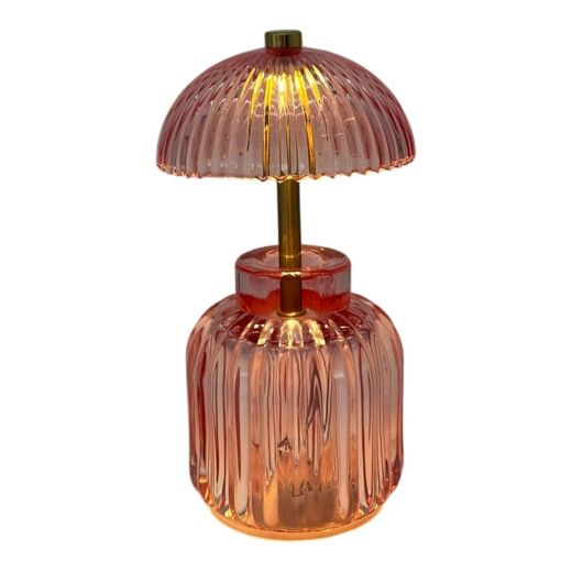 Table lamp odette pink h19.5 d11cm