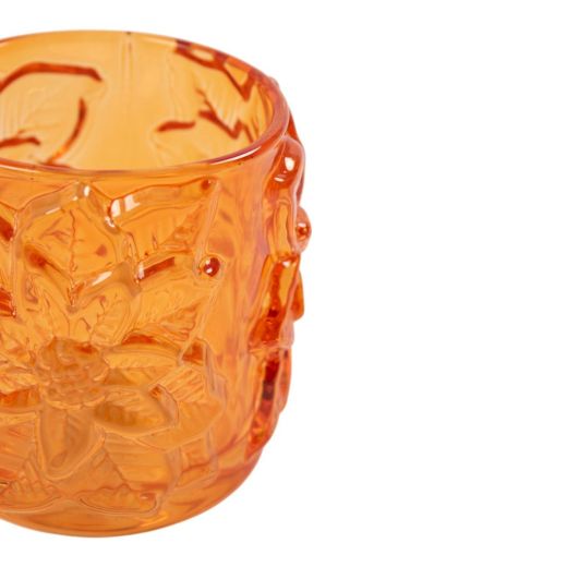 Photophore Marisol orange h8 d8,5cm