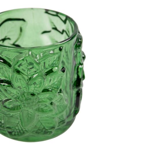 Photophore Marisol vert h8 d8,5cm