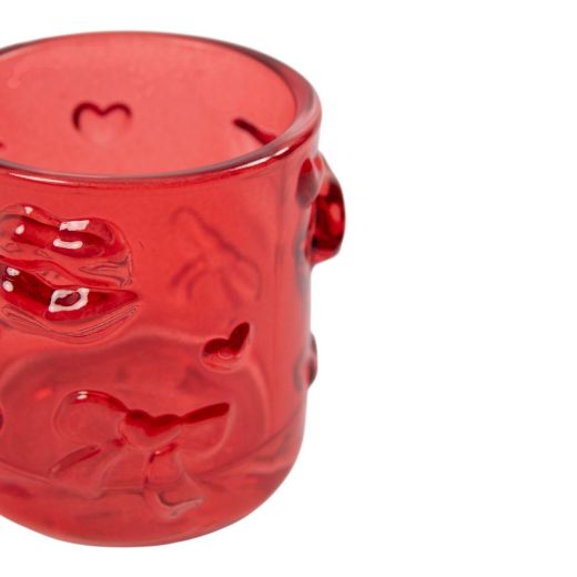 Photophore Aurelia corail h8 d8,5cm