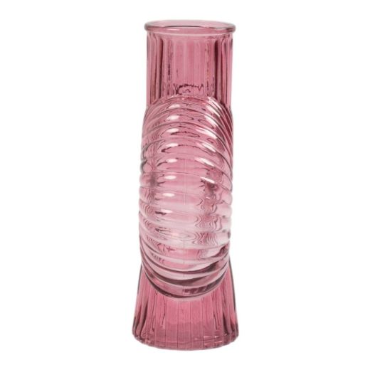 Vase Orlena rose h20,5 d7cm