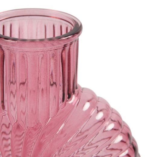 Vase Orlena rose h20,5 d7cm