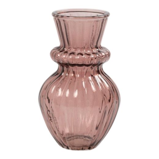 Vase Lysara rose h18 d11cm