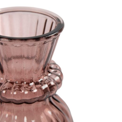 Vase Lysara rose h18 d11cm