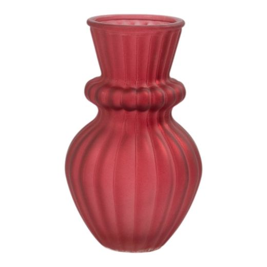 Vase Lysara fuchsia h18 d11cm