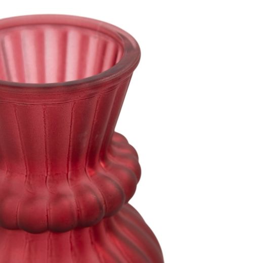 Vase Lysara fuchsia h18 d11cm