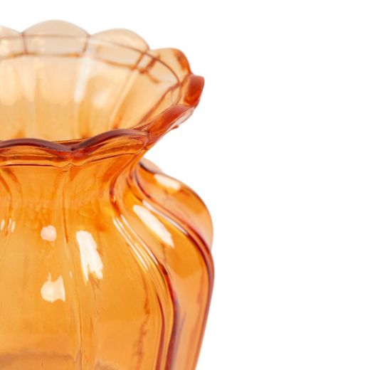 Vase Kamina orange h15,5 d11,5cm