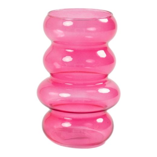 Vase Celina rose h17,5 d11,5cm