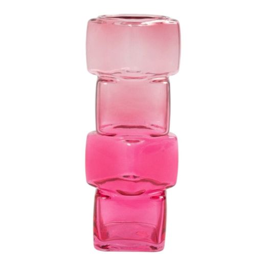 Vase Nerissa pink h24,5 d10cm (cc)