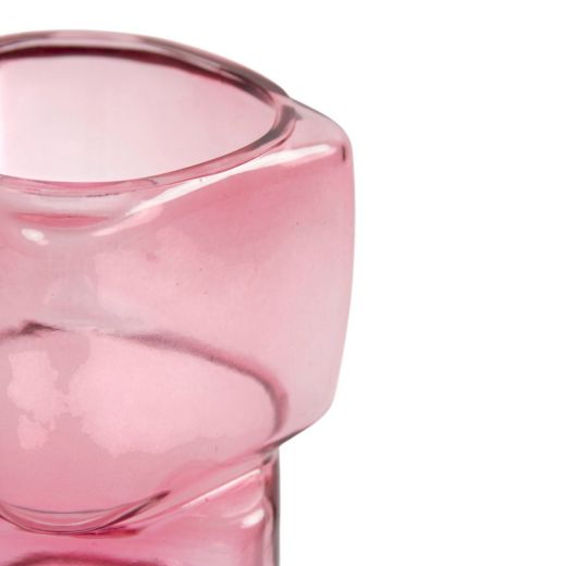 Vase Nerissa pink h24,5 d10cm (cc)
