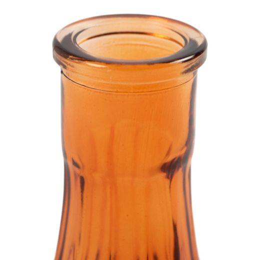 Vase bouteille Linda orange h11 d6cm