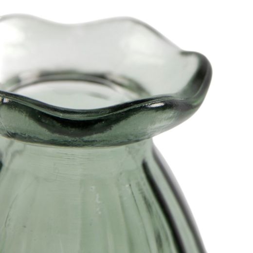Vase bouteille Sedona vert h8,5 d6,8cm