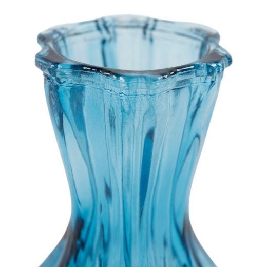 Vase bouteille Tharin bleu h10 d6cm