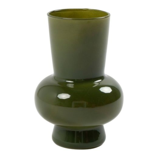 Vaas Bo olijfgroen h18 d11,5cm