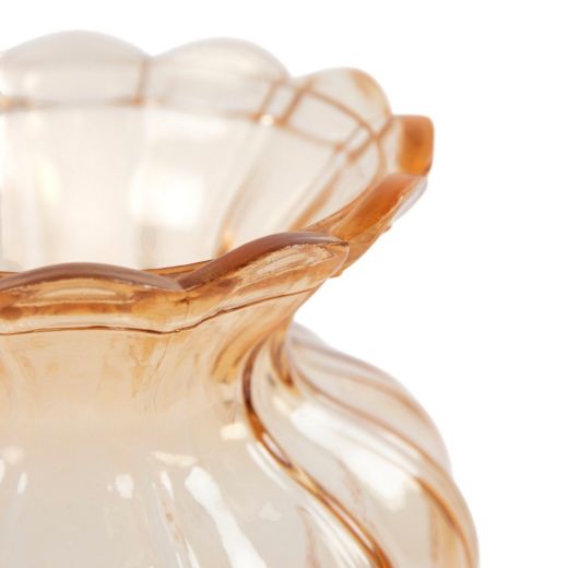Vase Kamina beige h15,5 d11,5cm