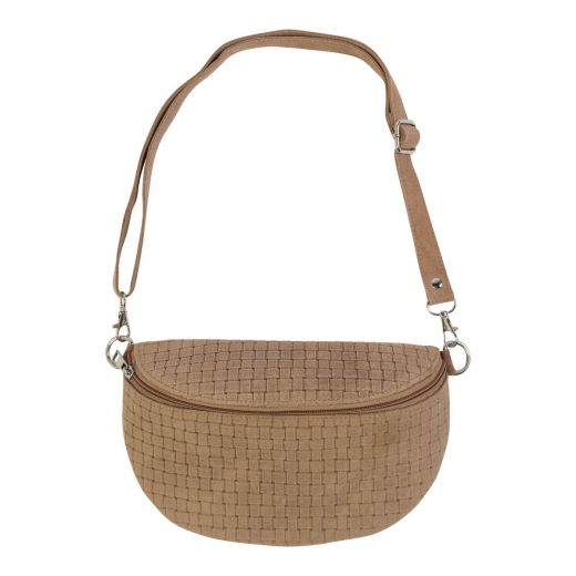 Fanny Pack weave brown 25x17cm (bos taurus taurus)