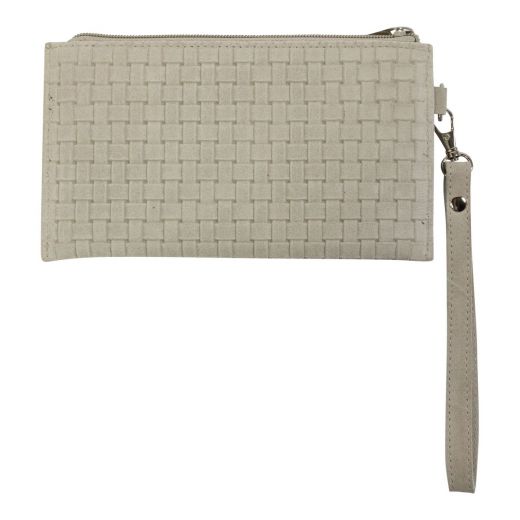 Pouch with pocket weave sand 20x11 (bos taurus taurus)