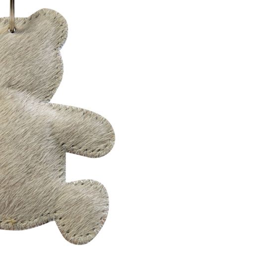 Keychain bear grey 10cm (bos taurus taurus)