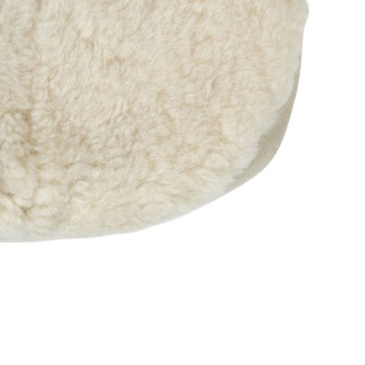 Schoudertas schapenvacht wit 30x18x12cm (ovis aries)