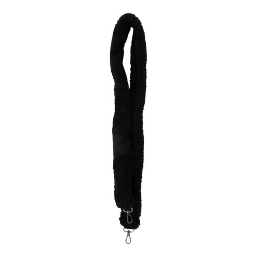 Phone Cord sheepskin black (ovies aries) 120cm