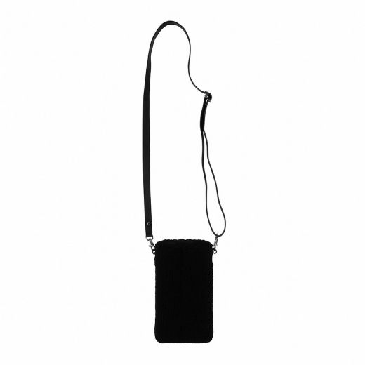 Phone Bag sheepskin adjustable black 120cm   (ovies aries)