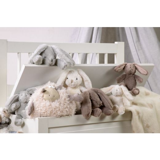 doudou lapin gris 27cm