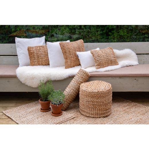 handmade jute cushion 45x45cm