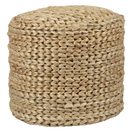 handmade jute pouf Ø40cm
