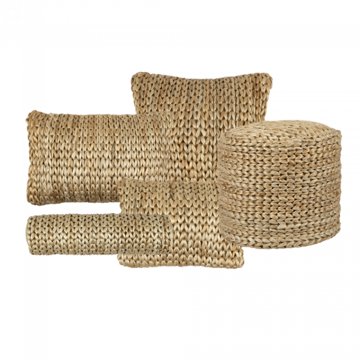 handgefertigt jute hocker Ø40cm