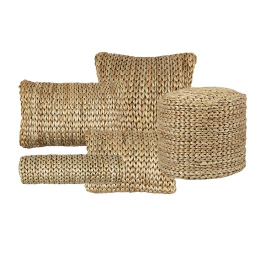 handmade jute pouf Ø40cm