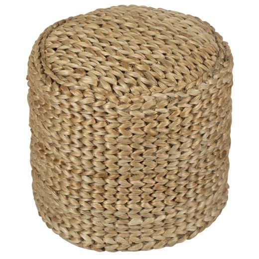 handmade jute pouf Ø40cm