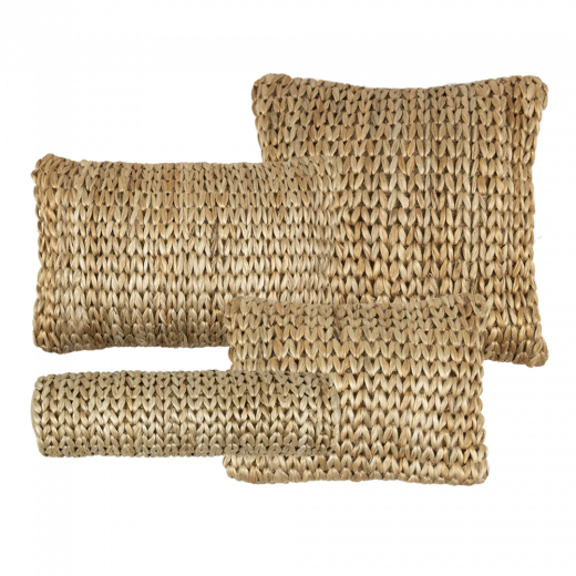 handmade jute roll cushion