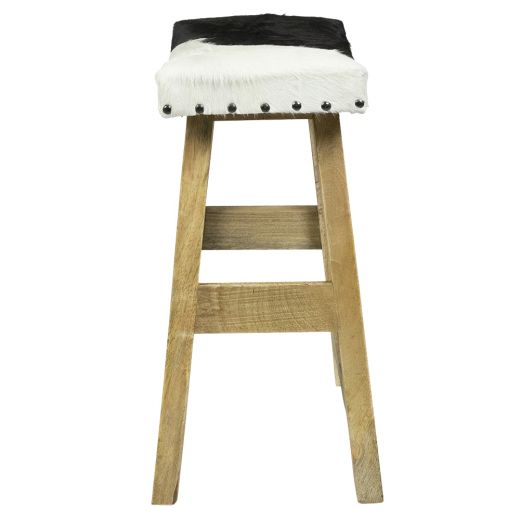 banquette vache noir blanc petit 46cm