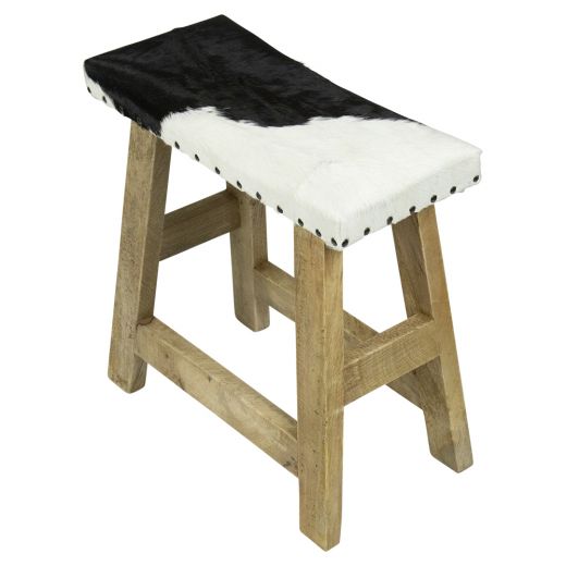 banquette vache noir blanc petit 46cm