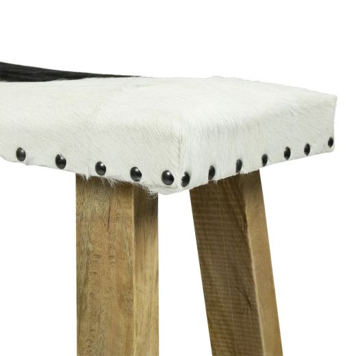 banquette vache noir blanc petit 46cm