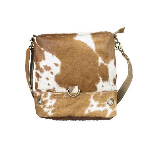 shoulder bag brown cow 35 cm (bos taurus taurus)*