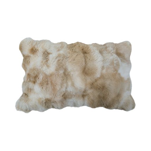 cushion teddy bubble beige 30x50cm