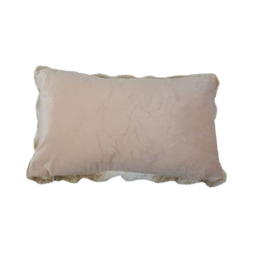 cushion teddy bubble beige 30x50cm
