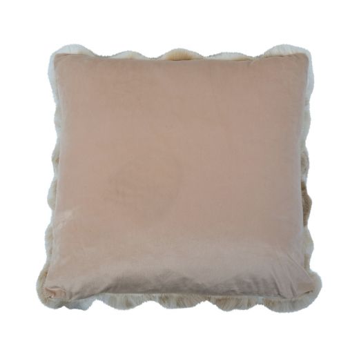 cushion teddy bubble beige 45x45cm