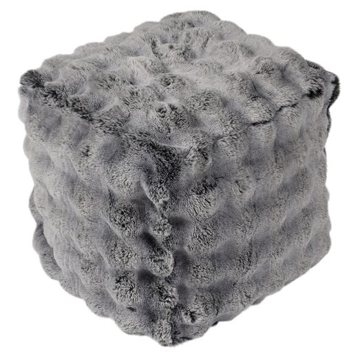 hocker teddy bubble grau 40x40x45cm