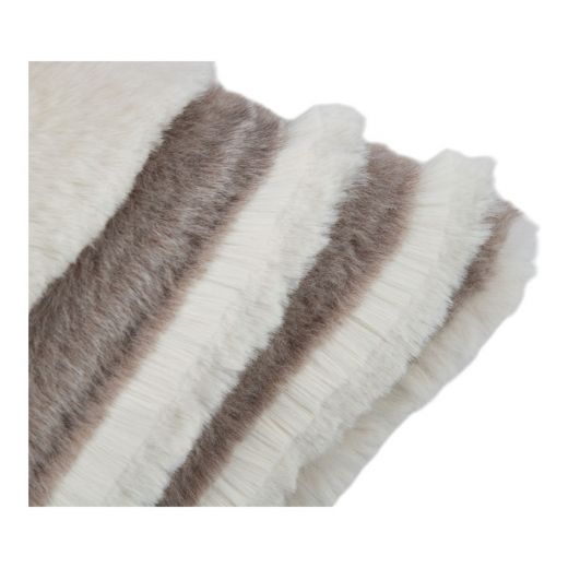 Cushion stripe 2 colour taupe 40x60cm