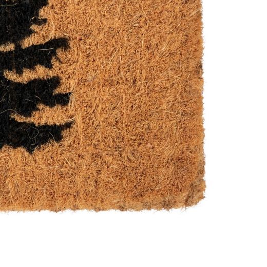 Coir Doormat handmade pine trees 75cm