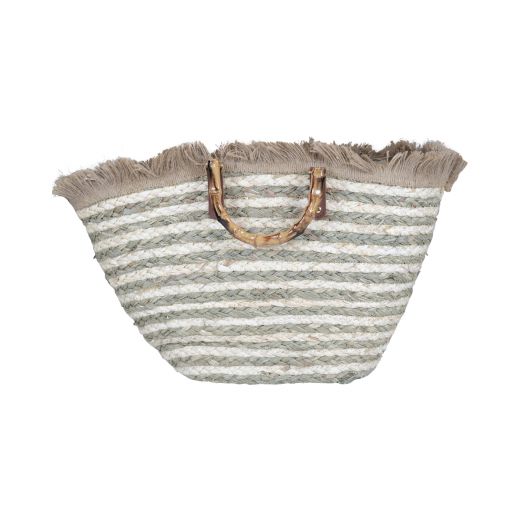 jute bag fringes border 58cm