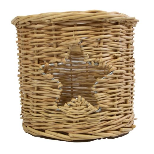 rotan windlicht ster 13cm