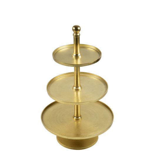 présentoir rond d`or 3 étages 80cm