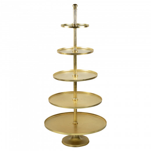etagère rond goud 5 lagen 170cm
